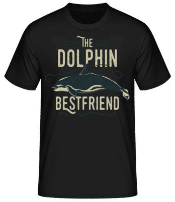  Best Friend Dolphin - Pánské basic tričko - Černá - Napřed