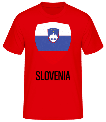 Slovenia - Pánské basic tričko - Červená - Napřed