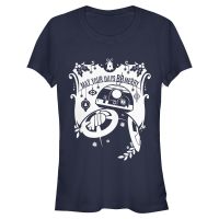 Star Wars - The Force Awakens - BB-8 BB Merry - Christmas - Women's T-Shirt - Navy - Front