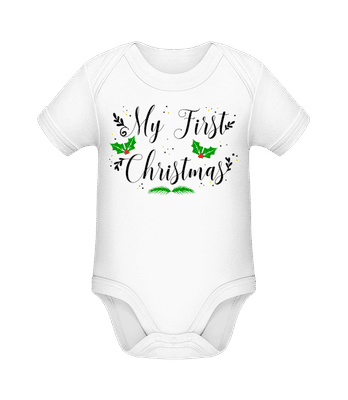 My First Christmas - Bio body pre deti - Biela - Predné