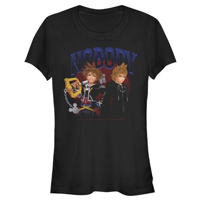 Disney - Kingdom Hearts - Sora & Roxas Nobody Circle - Frauen T-Shirt - Schwarz - Vorne