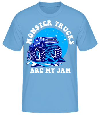 Monster Trucks Are My Jam - T-shirt standard Homme - Bleu clair - Devant