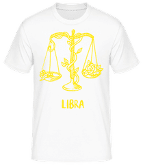 Scribble Style Zodiac Sign Libra · Men's B&C T-Shirt