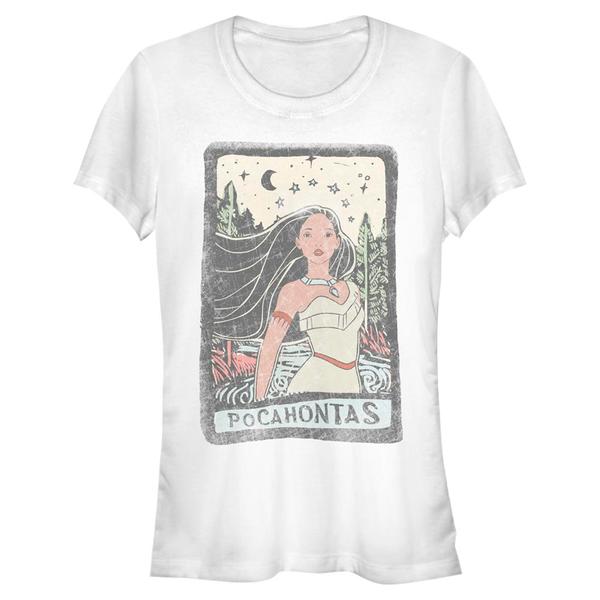 Aperçu: Disney - Pocahontas - Pocahontas Block - Femme T-shirt - Blanc - Devant