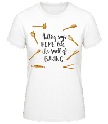 The Smell Of Baking - Frauen Basic T-Shirt - Weiß - Vorne