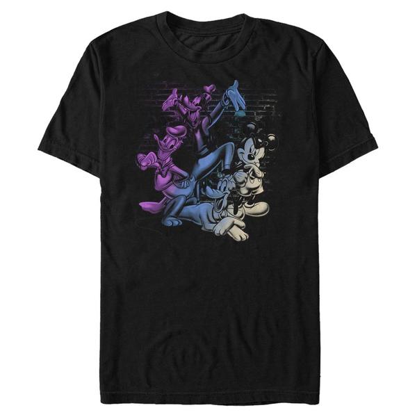 Aperçu: Disney Classics - Mickey Mouse - Skupina Mickey And Friends - Homme T-shirt - Noir - Devant