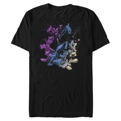 Disney Classics - Mickey Mouse - Skupina Mickey And Friends - Men's T-Shirt - Black - Front