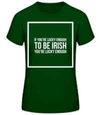 Be Irish Logo - Dámske basic tričko - Bottle green - Predné