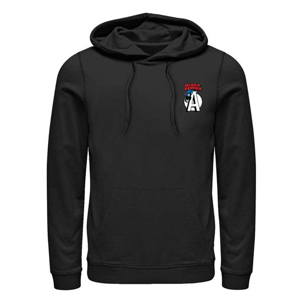 Aperçu: Marvel - Avengers - Black Panther Panther Badge - Unisex Sweat à capuche - Noir - Devant