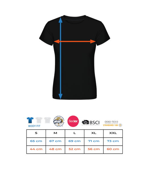 Aperçu: T-shirt Fonctionnel Femme - Tableau des tailles