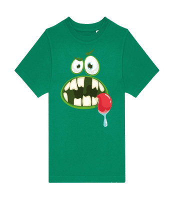 Monster 2 - Kinder T-Shirt B&C - Irischgrün - Vorne