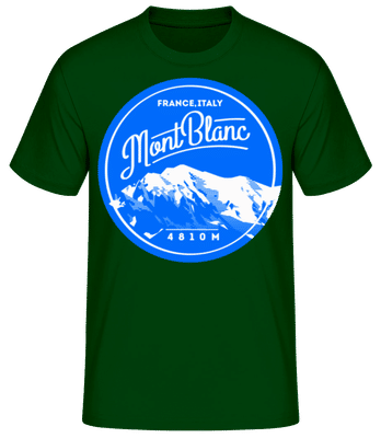 Mont Blanc Mountain - Men's B&C T-Shirt - Bottle green - Front