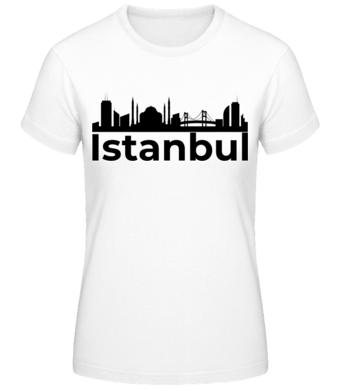 Vorschau: Istanbul Türkei - Frauen Basic T-Shirt - Weiß - Vorne