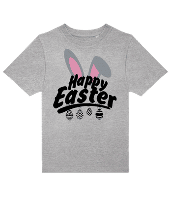 Happy Easter Logo - Camiseta niño B&C - Gris moteado - delante