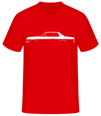 'Mercedes-Benz 280 C (W114)' Silhouette - Men's Basic T-Shirt - Red - Front