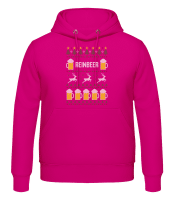 Reinbeer - Sweat à capuche Homme - Fuchsia - Devant