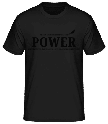 Take Your Life In A New Direction - Camiseta básica para hombre - Negro - delante