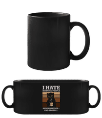 Cat I Hate Morning People · Tasse Noire