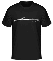 'Audi A4 Cabrio (B7)' Silhouette · Pánské basic tričko