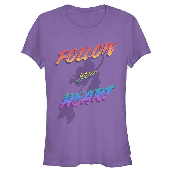 Aperçu: Disney - Ariel La Petite Sirène - Malá mořská víla Be Heard - Femme T-shirt - Pourpre - Devant