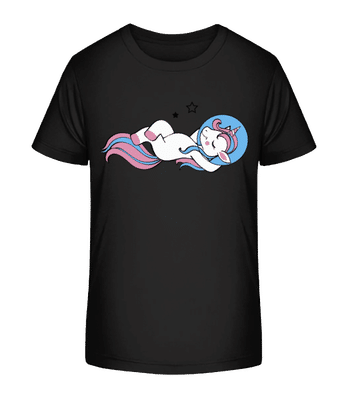 Astronaute Licorne - T-shirt bio Enfant Stanley Stella 2.0 - Noir - Devant