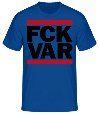Fck Var Black - T-shirt standard Homme - Bleu royal - Devant