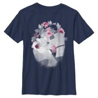 Disney - Cinderella - Popelka & princ A Dance - Kids T-Shirt - Navy - Front