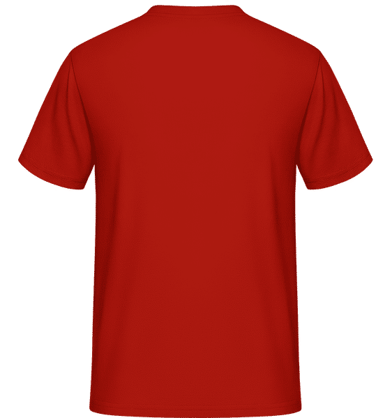 Aperçu: Basketball Dunk Christmas -  T-Shirt Shirtinator homme - Rouge - Derrière