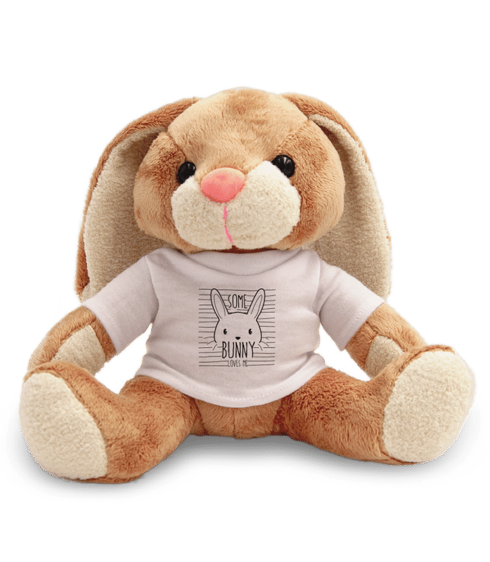 Vorschau: Some Bunny Loves Me - Hase - Weiß - Vorne