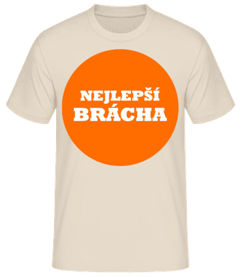 Nejlepší Brácha - Pánské basic tričko - Krémová - Napřed