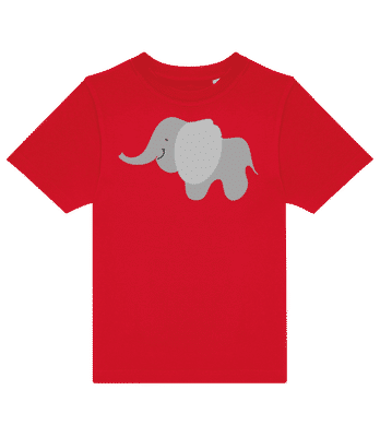 Bande dessinée pour enfants - Éléphant 4 - T-shirt enfants B&C - Rouge - Devant