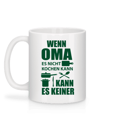 Oma Kann Alles Kochen - Tasse - Weiß - Hinten