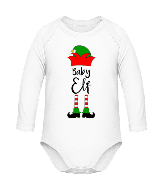 Baby Elf - Body coton bio manches longues Bébé - Blanc - Devant