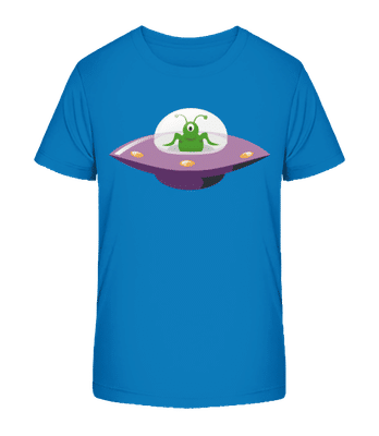 Alien Dans OVNI - T-shirt bio Enfant Stanley Stella 2.0 - Bleu royal - Devant