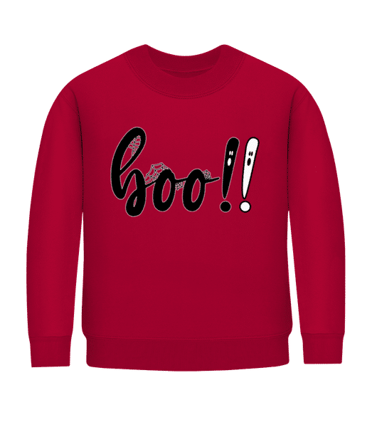 Aperçu: Boo - Sweatshirt Enfant - Rouge - Devant