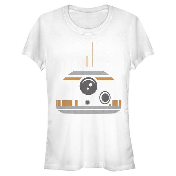 Aperçu: Star Wars - Le Réveil de la Force - BB-8 BB Minimal Face - Femme T-shirt - Blanc - Devant