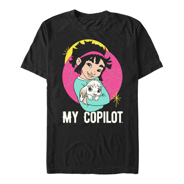 Aperçu: Netflix - Voyage vers la Lune - Fei Fei & Bungee Copilot - Homme T-shirt - Noir - Devant