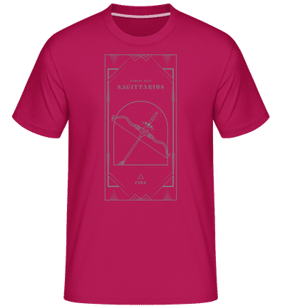 Art Deco Zodiac Sign Sagittarius - Shirtinator Men's T-Shirt - Magenta - Front
