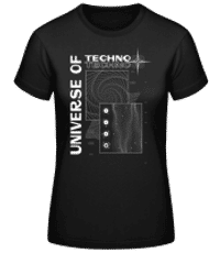 Universe Of Techno - Women's Basic T-Shirt - Black - Front
