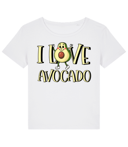 Aperçu: I Love Avocado - T-shirt bio Femme Stanley Stella 2.0 - Blanc - Devant