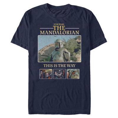 Star Wars - The Mandalorian - Skupina MandoMon Epi6 United Against - Homme T-shirt - Bleu marine - Devant