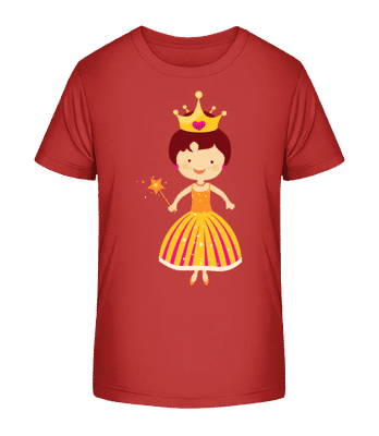 Princess Kids - Kinder Bio T-Shirt Stanley Stella 2.0 - Rot - Vorne