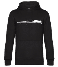 'Ford Mustang Mach 1 (1971)' Silhouette - Sudadera estándar para hombre - Negro - delante