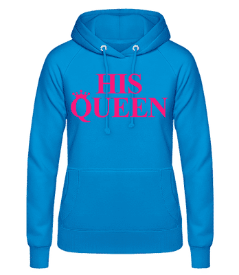 His Queen Pink - Women's Hoodie - Light blue - Front