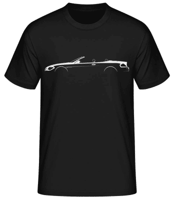 'BMW M6 Cabrio (E63)' Silhouette - Männer Basic T-Shirt - Schwarz - Vorne