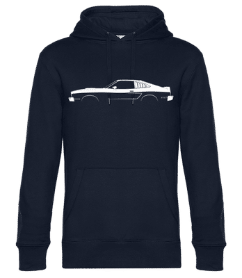 'Ford Mustang II Cobra 1977' Silhouette - Men’s Standard Hoodie - Navy - Front