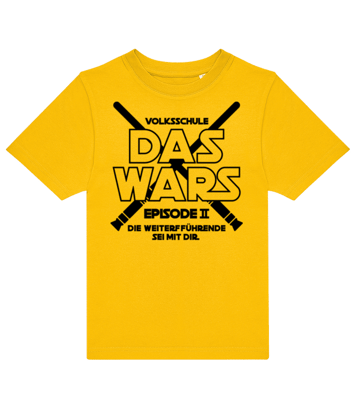 Vorschau: Das Wars Volksschule - Kinder T-Shirt B&C - Gelb - Vorne
