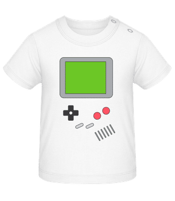 Déguisement Gameboy - T-shirt Bio Bébé - Blanc - Devant
