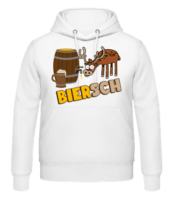 Biersch - Männer Hoodie - Weiß - Vorne