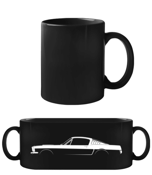 Aperçu: 'Ford Mustang Shelby GT350' Silhouette - Tasse Noire - Noir - Devant